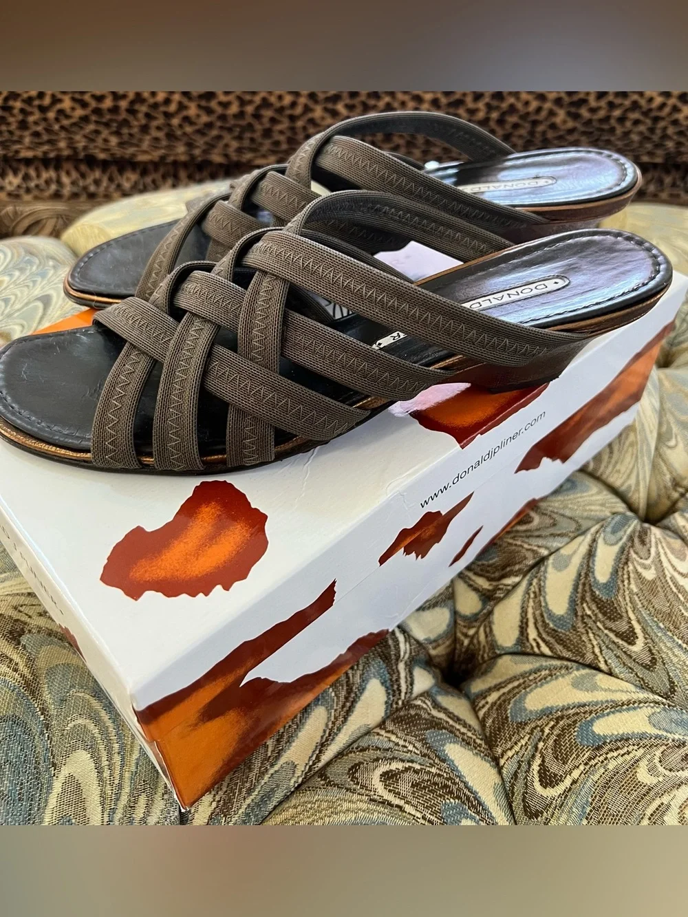 Donald Pliner Heren Strappy Slide Sandals Size 8.5 N